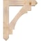 Ekena Millwork Merced Arts and Crafts Smooth Bracket w/ Offset Brace, Douglas Fir, 7 1/2"W x 34"D x 40"H BKT0806X34X40MRC03SDF - alternate 3